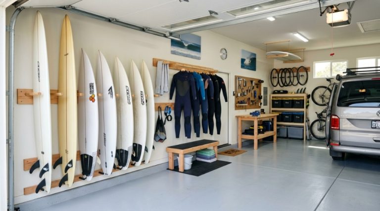 How to Maximize Garage Space for Surf Gear